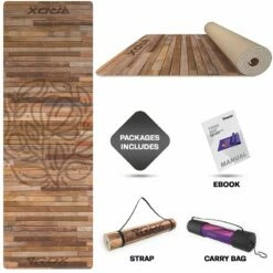 RDX SPORTS RDX D4 Iris 6mm PVC Yoga Mat Rustic Wood -RDXSPORTS Sales pvc yoga d4 mat 8 1