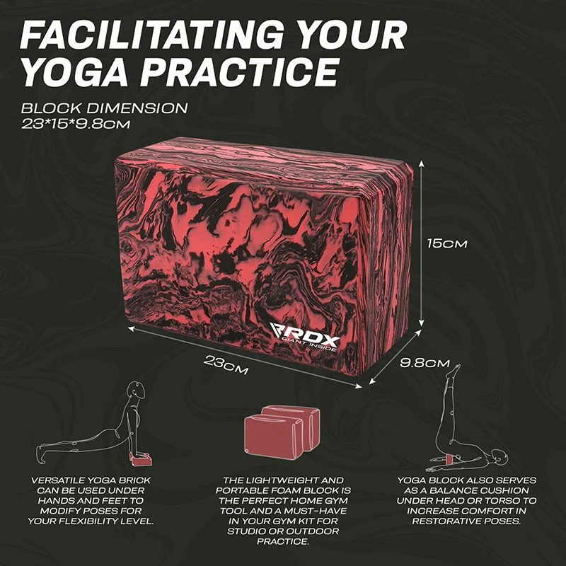 RDX SPORTS RDX RB EVA Foam High Density Non-Slips Yoga Block 9 RDX SPORTS RDX RB EVA Foam High Density Non-Slips Yoga Block - Image 7