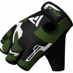 RDX SPORTS RDX FITNESS GYM GLOVES SHORT FINGER IN LYCRA -RDXSPORTS Sales rdx f6 green lycra fitness gym gloves 2 1 4