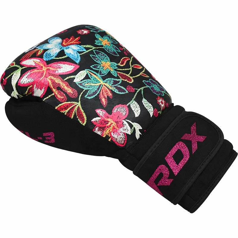 RDX SPORTS RDX FL3 Floral Boxing Gloves & Punching Focus Mitts Set 4 RDX SPORTS RDX FL3 Floral Boxing Gloves & Punching Focus Mitts Set - Image 2