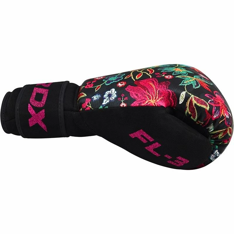 RDX SPORTS RDX FL3 Floral Boxing Gloves & Punching Focus Mitts Set 6 RDX SPORTS RDX FL3 Floral Boxing Gloves & Punching Focus Mitts Set - Image 4