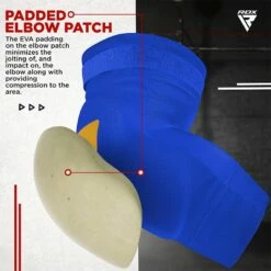 RDX SPORTS RDX HY CE Certified Padded Elbow Sleeve For Muay Thai & MMA Workout OEKO-TEX® Standard 100 Certified -RDXSPORTS Sales rdx hy elbow support pads 4 1