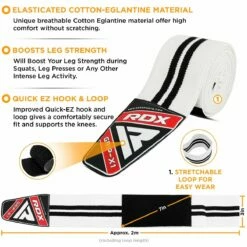 RDX SPORTS RDX K1 Elasticated Knee Compression Bandage Wraps OEKO-TEX® Standard 100 Certified -RDXSPORTS Sales rdx k1 elasticated knee compression bandage wraps 9