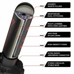 RDX SPORTS RDX KT Ronin 6ft 2-in-1 Red Free Standing Target Punch Bags With Mitts Set -RDXSPORTS Sales rdx kt ronin 6ft 2 in 1 red free standing target punch bags with mitts set 3