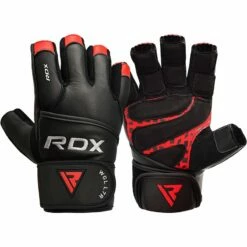 RDX SPORTS RDX L7 Leather Weight Lifting Heavy Duty Gym Gloves With Long Wrist Strap 15 RDX SPORTS RDX L7 Leather Weight Lifting Heavy Duty Gym Gloves With Long Wrist Strap -RDXSPORTS Sales rdx l7 crown leather fitness gloves with strap 6