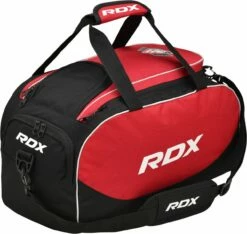 RDX SPORTS RDX R1 Gym Kit Duffle Bag - Backpack Straps & Shoes Compartment Red / Black -RDXSPORTS Sales rdx r1 duffel bag with backpack straps 2