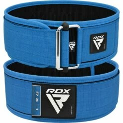 RDX SPORTS RDX RX1 4” Weight Lifting Belt -RDXSPORTS Sales rdx rx1 4 weight lifting belt blue 4