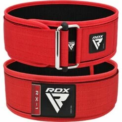RDX SPORTS RDX RX1 4” Weight Lifting Belt -RDXSPORTS Sales rdx rx1 4 weight lifting belt red 4