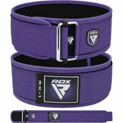 RDX SPORTS RDX RX1 4” Weight Lifting Belt For Women -RDXSPORTS Sales rdx rx1 purple weight lifting belt 1