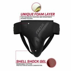 RDX SPORTS RDX T15 Noir Groin Guard For Boxing, MMA Training -RDXSPORTS Sales rdx t15 noir abdo guard 2