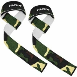 RDX SPORTS RDX W1 Sweat Wicking Gym Straps For Weightlifting Workouts -RDXSPORTS Sales rdx w1 weight training wrist straps camo green 1
