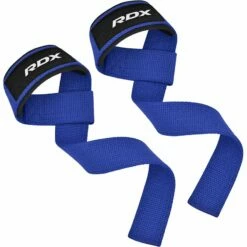 RDX SPORTS RDX W1 Sweat Wicking Gym Straps For Weightlifting Workouts -RDXSPORTS Sales rdx w1 weight training wrist straps blue 3 1