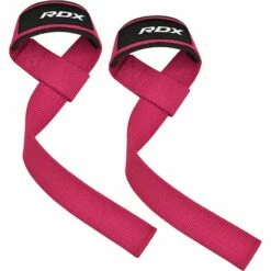RDX SPORTS RDX W1 Sweat Wicking Gym Straps For Weightlifting Workouts -RDXSPORTS Sales rdx w1 weight training wrist straps pink 2 1