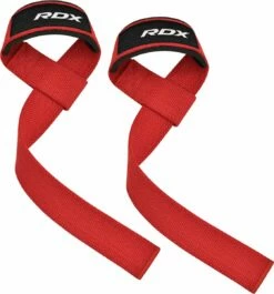 RDX SPORTS RDX W1 Sweat Wicking Gym Straps For Weightlifting Workouts -RDXSPORTS Sales rdx w1 weight training wrist straps red 2 1