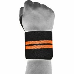 RDX SPORTS RDX W3 IPL & USPA Approved Powerlifting Wrist Support Wraps With Thumb Loops OEKO-TEX® Standard 100 Certified -RDXSPORTS Sales rdx w3 power weightlifting wrist wraps orange 3 1