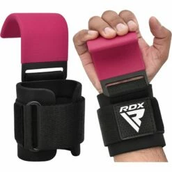 RDX SPORTS RDX W5 Weight Lifting Hook Straps -RDXSPORTS Sales rdx w5 weight lifting hook straps pink 4 1