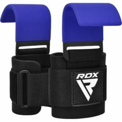 RDX SPORTS RDX W5 Weight Lifting Hook Straps -RDXSPORTS Sales rdx w5 weight lifting hook straps blue 2