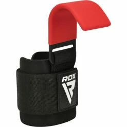 RDX SPORTS RDX W5 Weight Lifting Hook Straps -RDXSPORTS Sales rdx w5 weight lifting hook straps red 1