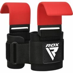 RDX SPORTS RDX W5 Weight Lifting Hook Straps -RDXSPORTS Sales rdx w5 weight lifting hook straps red 2