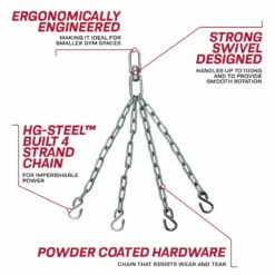 RDX SPORTS RDX X14 Swivel With 4 Steel Chains S Hook Connectors For Hanging Punch Bag 7 RDX SPORTS RDX X14 Swivel With 4 Steel Chains S Hook Connectors For Hanging Punch Bag -RDXSPORTS Sales rdx x14 punch bag chains