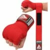 RDX SPORTS RDX IS Gel Padded Inner Gloves Hook & Loop Wrist Strap For Knuckle Protection OEKO-TEX® Standard 100 Certified -RDXSPORTS Sales red hoisery inner step 1