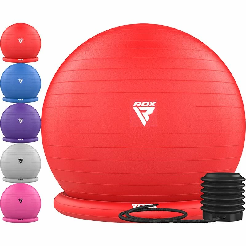 RDX SPORTS RDX B2 Inflatable Yoga Ball With Anti-Slip Base, Resistance Tubes & Air Pump 3 RDX SPORTS RDX B2 Inflatable Yoga Ball With Anti-Slip Base, Resistance Tubes & Air Pump