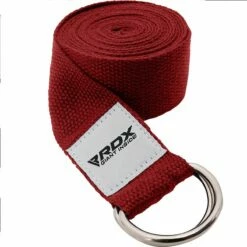RDX SPORTS RDX P8 Non-Slip Cotton Yoga Strap With Rust Proof Steel D-Ring Buckle -RDXSPORTS Sales red yoga strap 1