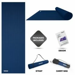 RDX SPORTS RDX SC Iris 6mm PVC Yoga Mat -RDXSPORTS Sales royal blue sc pvc yoga mats 7 1