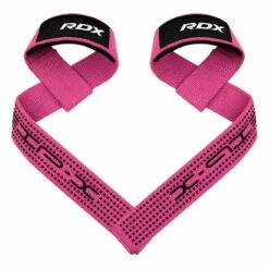 RDX SPORTS RDX S4+ SILICONE GEL COATED NON-SLIP SOLID GRIP WEIGHT LIFTING GYM STRAPS -RDXSPORTS Sales s4 weightlifting wrist straps pink 4 16 1 1