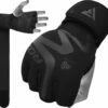 RDX SPORTS RDX T15 Noir Gel Padded Inner Gloves Hook & Loop Wrist Strap Knuckle Protection -RDXSPORTS Sales t15 noir inner gloves black 1 5