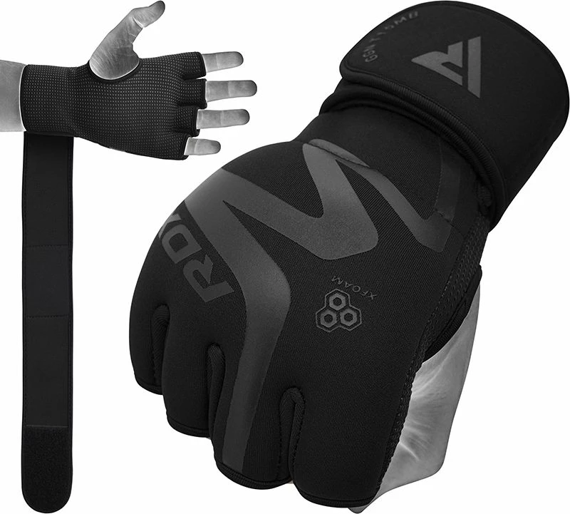 RDX SPORTS RDX T15 Noir Gel Padded Inner Gloves Hook & Loop Wrist Strap Knuckle Protection 3 RDX SPORTS RDX T15 Noir Gel Padded Inner Gloves Hook & Loop Wrist Strap Knuckle Protection
