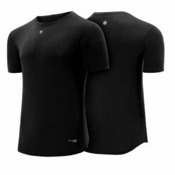 RDX SPORTS RDX T1 Black Short Sleeves Sweat-Wicking Workout Gym T-Shirt
