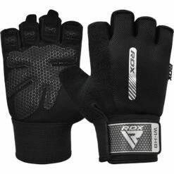 RDX SPORTS RDX W1 Gym Workout Gloves -RDXSPORTS Sales w1 black half gym gloves 1 1