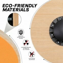 RDX SPORTS RDX W1 Wooden Wobble Round Balance Board 21 RDX SPORTS RDX W1 Wooden Wobble Round Balance Board -RDXSPORTS Sales w1 yellow wooden balance board 6 1 1