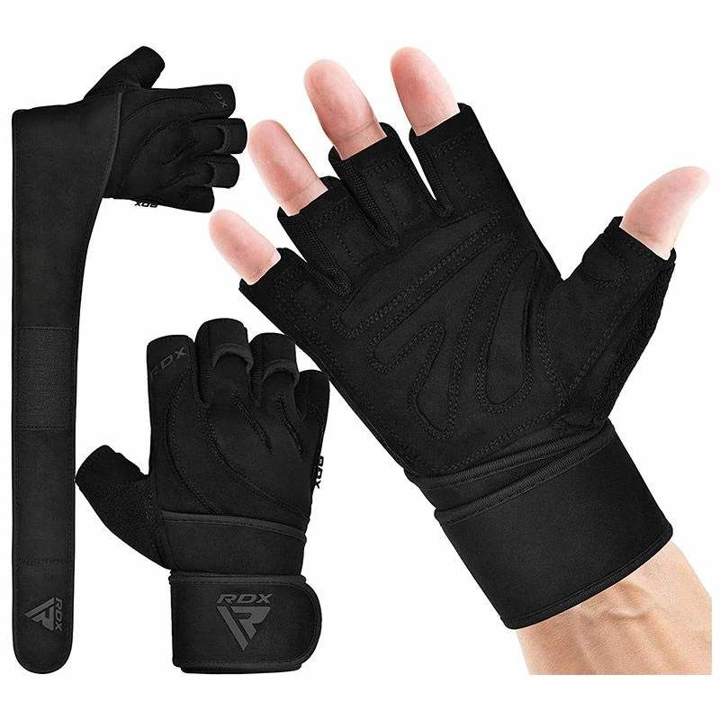 RDX SPORTS RDX L4 Open Finger Weightlifting Gym Gloves 4 RDX SPORTS RDX L4 Open Finger Weightlifting Gym Gloves - Image 2