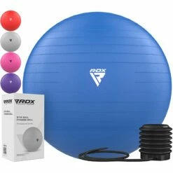 RDX SPORTS RDX B1 Inflatable Anti-Slip Yoga Ball With Portable Foot Air Pump -RDXSPORTS Sales yoga ball blue for home workout gym fitness 7